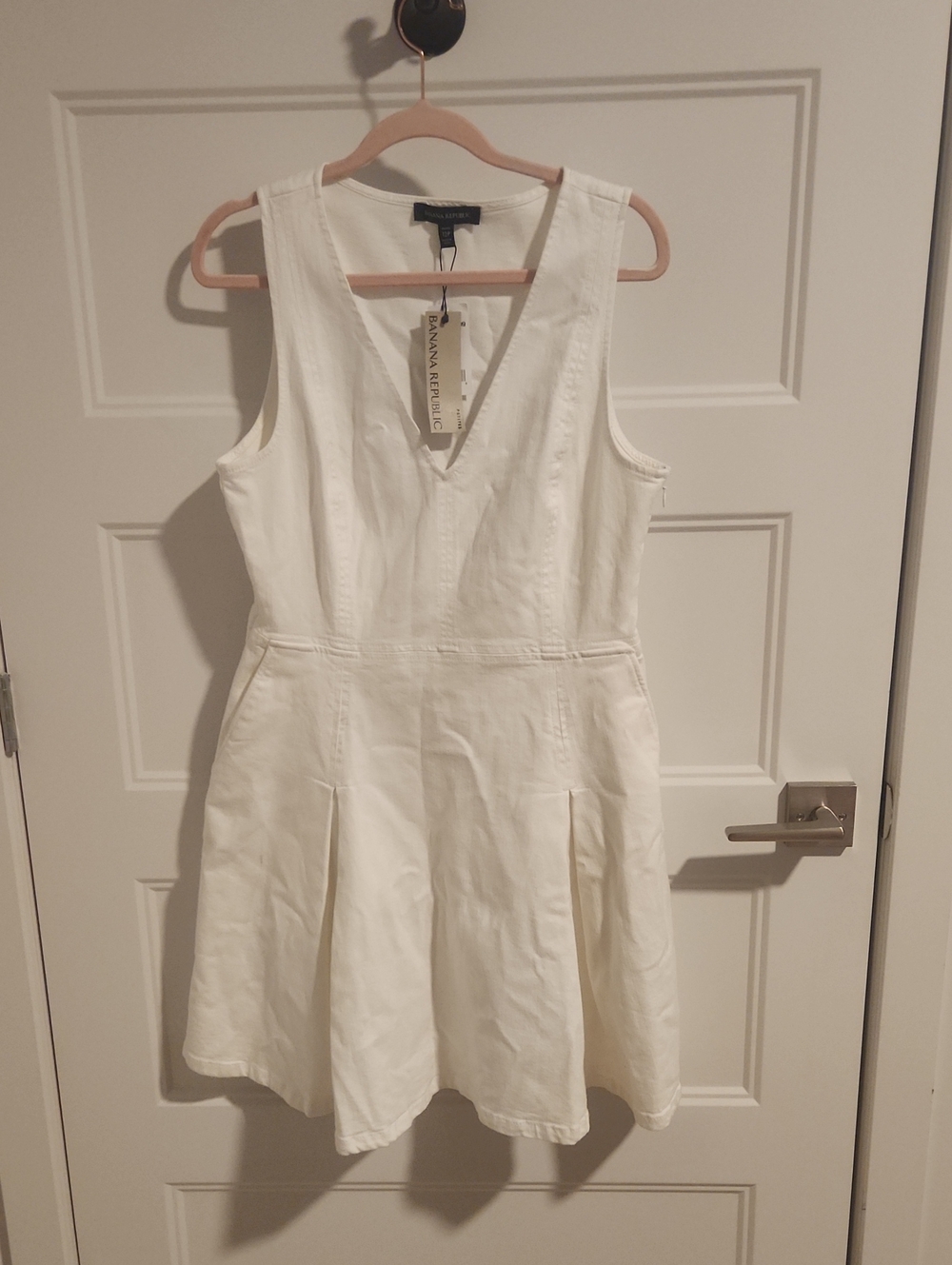 Banana Republic White Demin Dress
